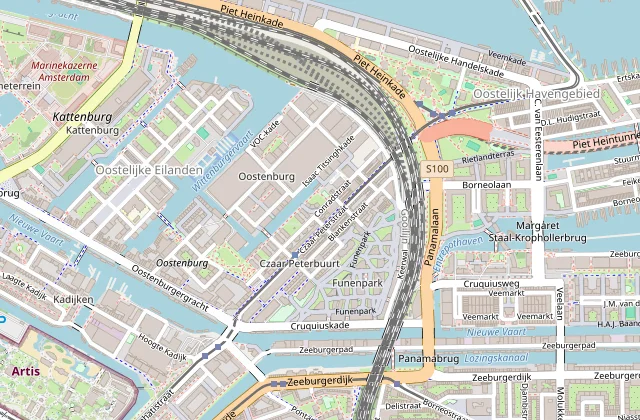 Kaart met de locatie van het kantoor aan de Kraijenhoffstraat 137A in Amsterdam